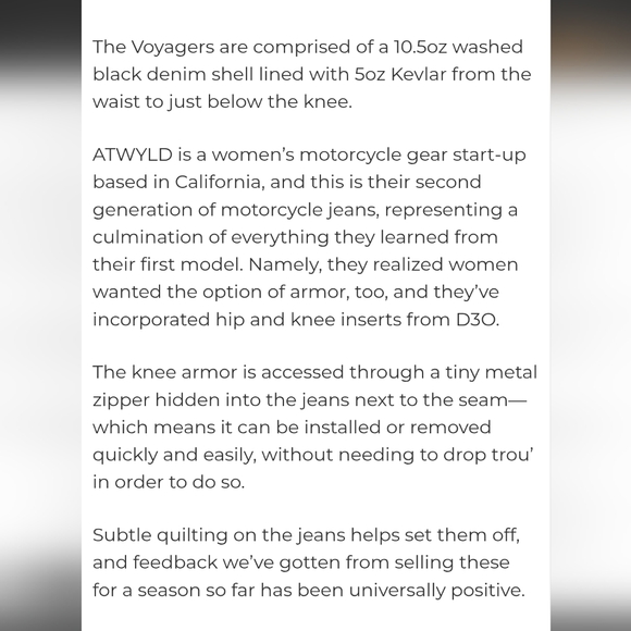ATWYLD Voyager Moto Jeans Size 28 - Picture 13 of 14